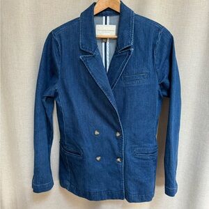 Anthropologie Pilcro denim blazer